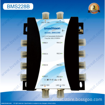 Satellite Dish Network 2x2x8 Cascadable Multiswitch Wholesale 
